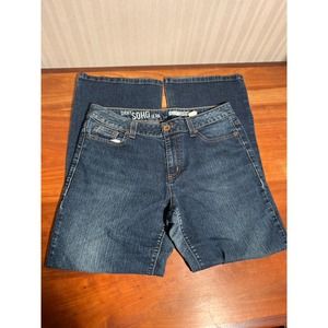 DKNY Soho Straight Leg Denim Jeans Blue Womens Size 14